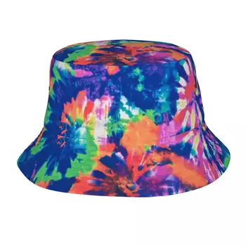 Harajuku Tie Krāsošanas Kausa Unisex Cepure UV Aizsardzību, Āra Sporta Hipiju Zvejnieks Cepures Vasaras Pludmales Brīvdienas Getaway Cepures