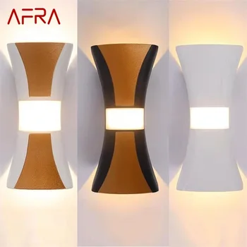 AFRA Mūsdienu Āra Sienas lampas LED Brā Vienkāršu Lampu Ūdensizturīgs, Dekoratīvs Mājas Lieveņa Villa