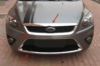 Ford focus 2009. gada līdz 2014. gadam Augstas kvalitātes ABS Chrome mašīnu segtu dekoratīvās lentes restes dekoratīvu rāmīti anti-scratch Auto stils