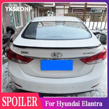 Par Hyundai Elantra 2012 2013 2014 2015 ABS Plastmasas Unpainted Krāsu Aizmugures Trunk Boot Spārnu Jumta Spoilers Auto Piederumi