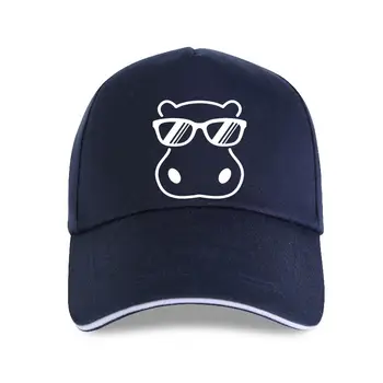 Ir 2021. Vasaras Modes Beisbola cepure 100% Kokvilnas vīriešu Smieklīgi Hippo Ar Sunglass Hippo