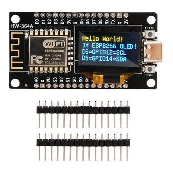 Nodemcu ESP8266 Attīstības Padome Veids-K Micro USB CH340G WiFi Modulis Ar 0.96 Collu OLED Displeju Arduino IDE/Micropython