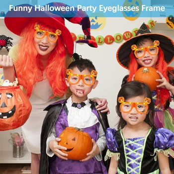 Halovīni Ķirbju LED Brilles Rāmi, Jaunums Ķirbju Rotaļlietas Smieklīgi Halloween Puse dod priekšroku Cosplay Aksesuārus Bērniem