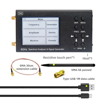 1Set SA6 6Ghz Spektra Analizatora SA6 Signālu Ģeneratoru, Wi-Fi 2G 4G LTE CDMA, GSM Beidou GPR Metāls+Plastmasa