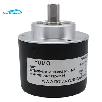 YUMO encoder ISC5810-401C-1800ABZ1-12-24F roundss rotācijas kodētāju encoder pieauguma