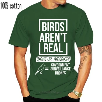 Jauni Putni Nav Reālu Mosties, Amerika Melns T-krekls, S-3XL