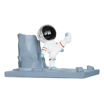 Astronauts Pildspalvu Turētājs Zīmuli Kausa Spaceman Attēls Pildspalvu Organizators Galda Galda Dāvana